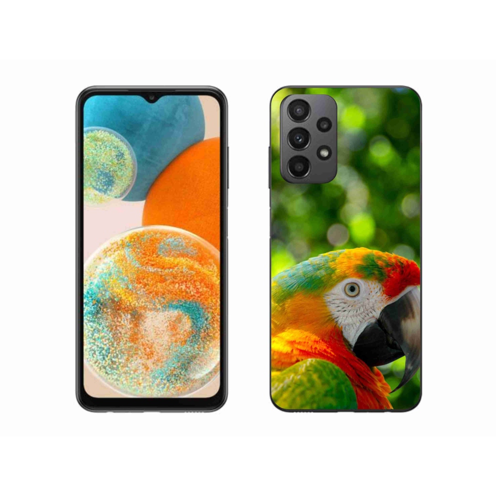 Gélový kryt mmCase na Samsung Galaxy A23 4G/5G - papagáj ara 3