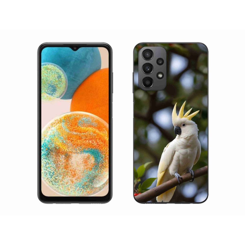 Gélový kryt mmCase na Samsung Galaxy A23 4G/5G - papagáj kakadu 3