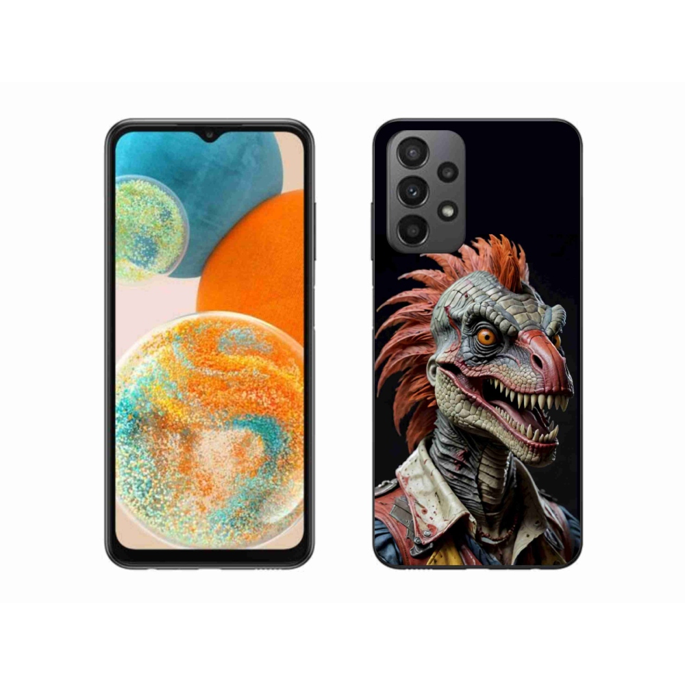 Gélový kryt mmCase na Samsung Galaxy A23 4G/5G - punk dinosaurus