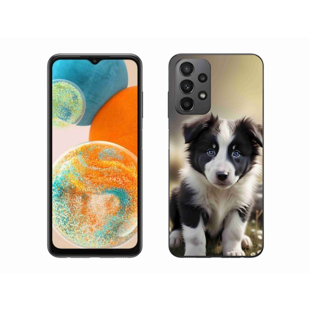 Gélový kryt mmCase na Samsung Galaxy A23 4G/5G - roztomilá border kólia