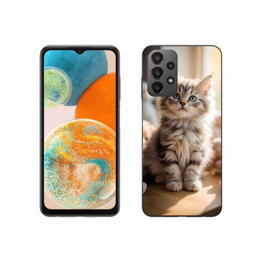 Gélový kryt mmCase na Samsung Galaxy A23 4G/5G - roztomilé mačiatko 10