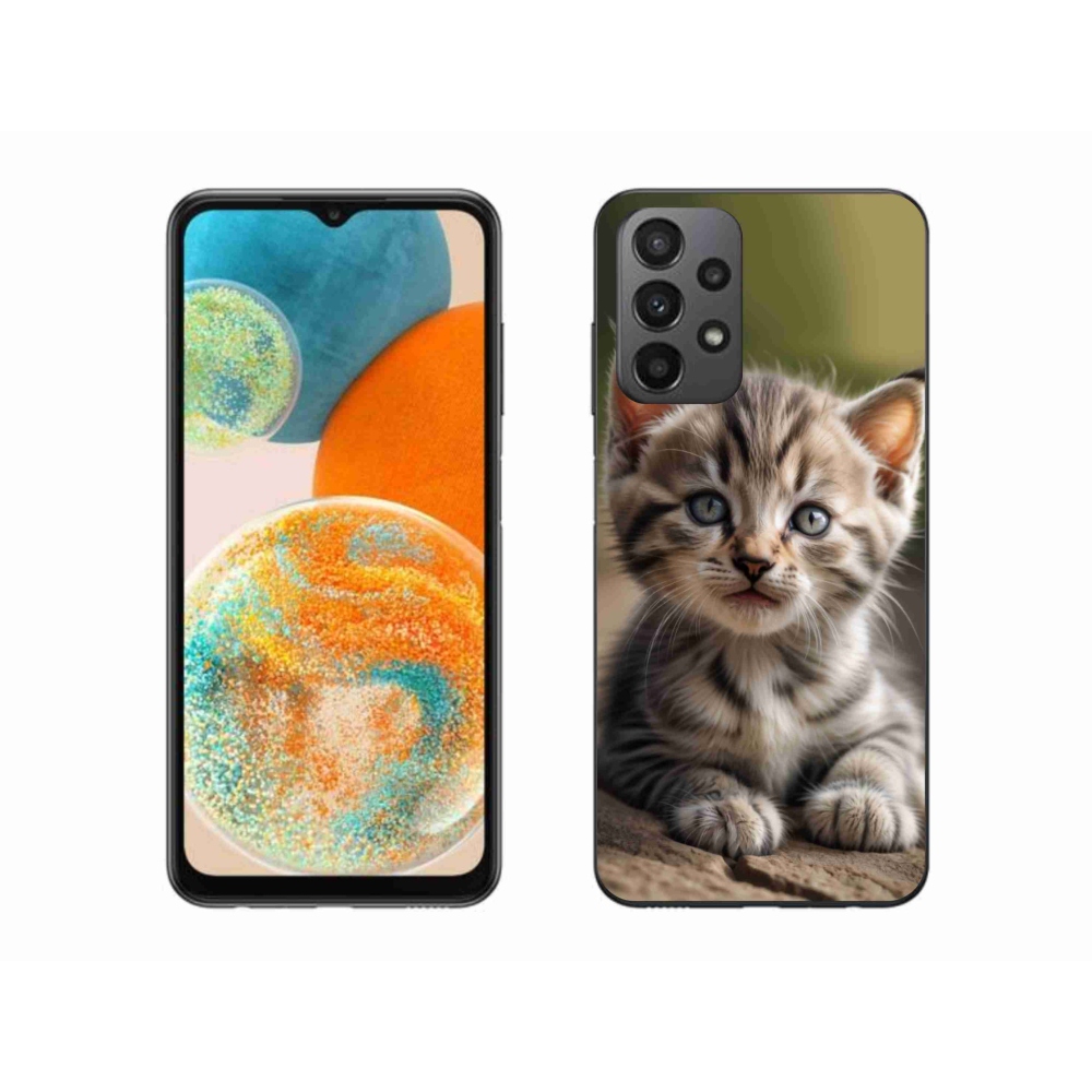 Gélový kryt mmCase na Samsung Galaxy A23 4G/5G - roztomilé mačiatko 9