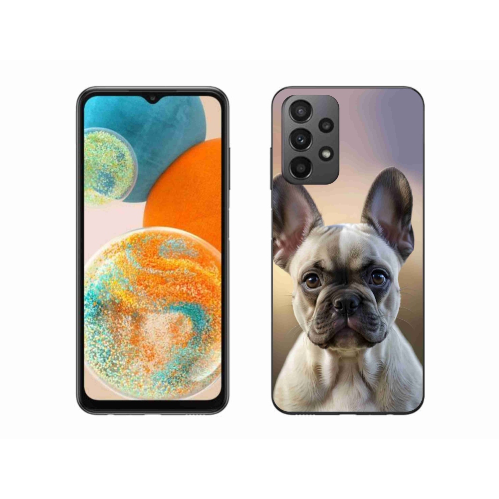 Gélový kryt mmCase na Samsung Galaxy A23 4G/5G - roztomilý francúzsky buldoček