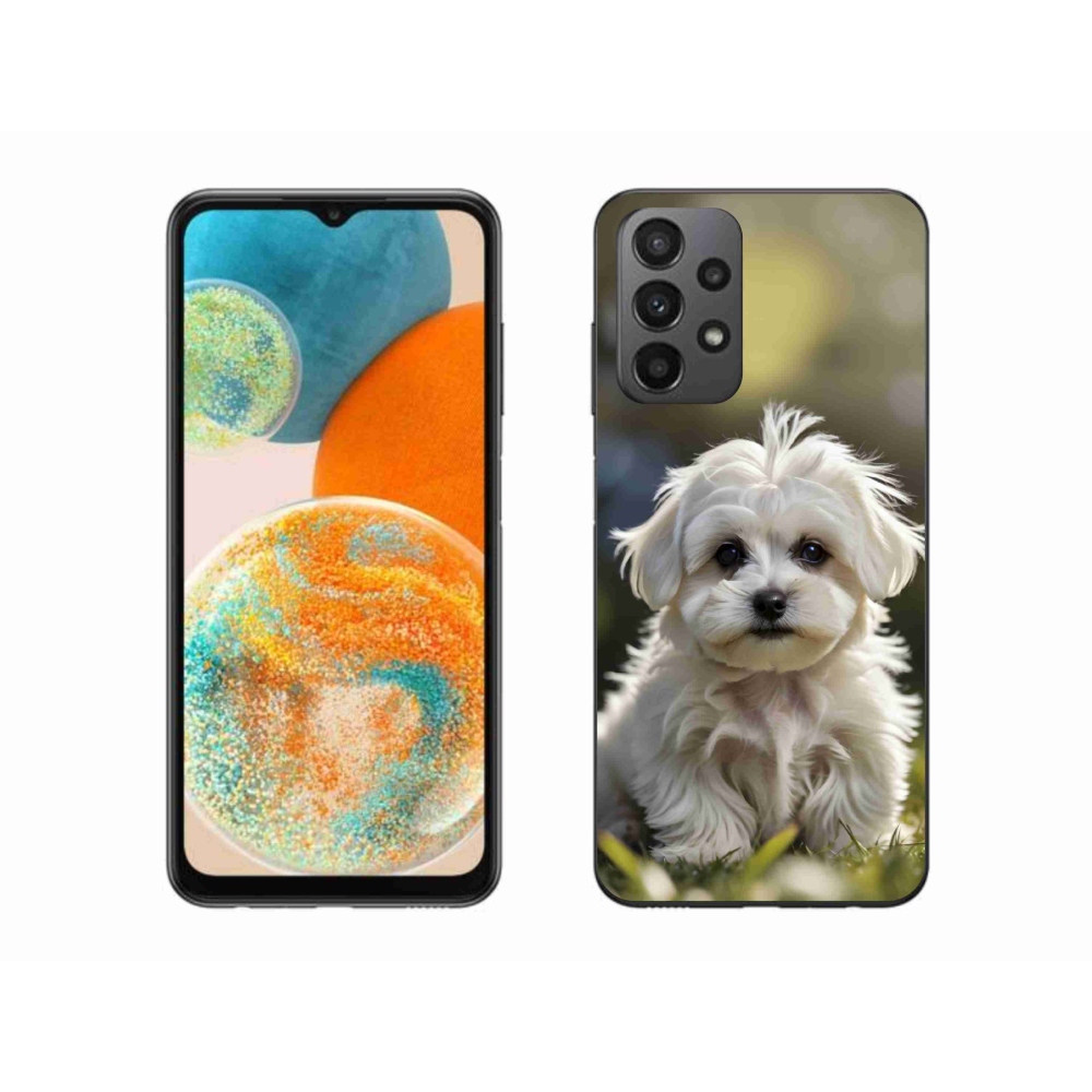 Gélový kryt mmCase na Samsung Galaxy A23 4G/5G - roztomilý maltézsky psík