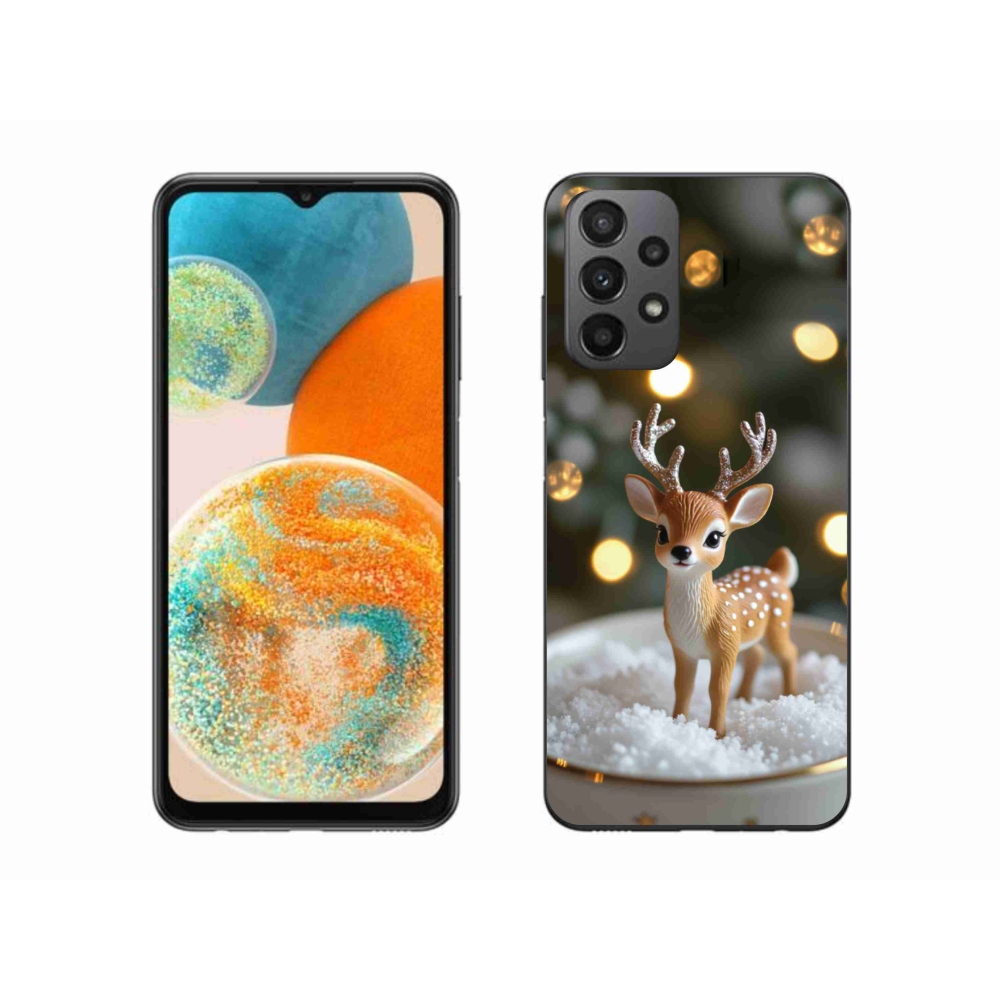 Gélový kryt mmCase na Samsung Galaxy A23 4G/5G - roztomilý vianočný jeleň