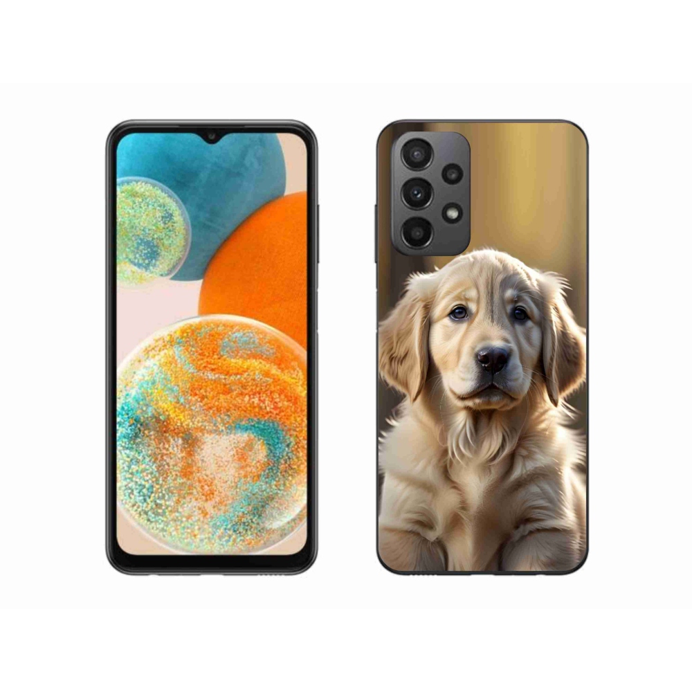 Gélový kryt mmCase na Samsung Galaxy A23 4G/5G - roztomilý zlatý retriever