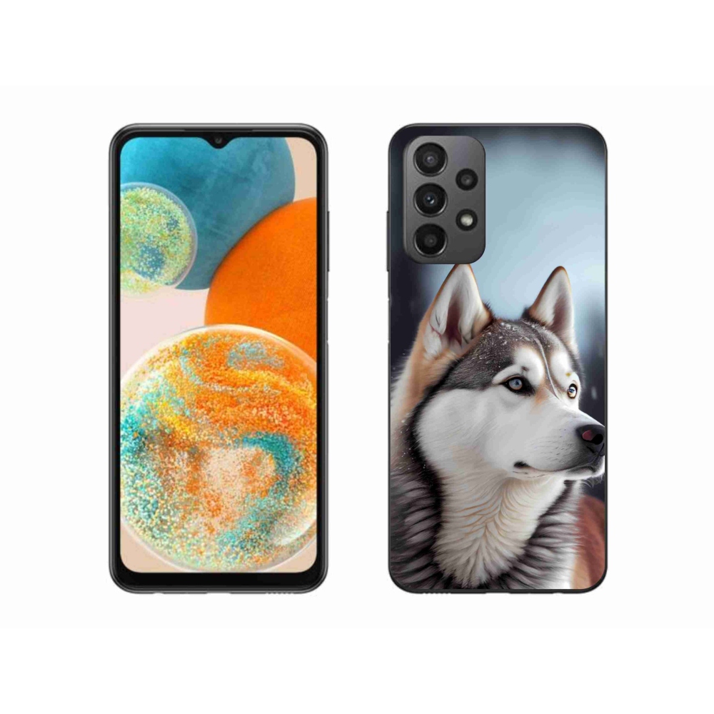 Gélový kryt mmCase na Samsung Galaxy A23 4G/5G - sibírsky husky