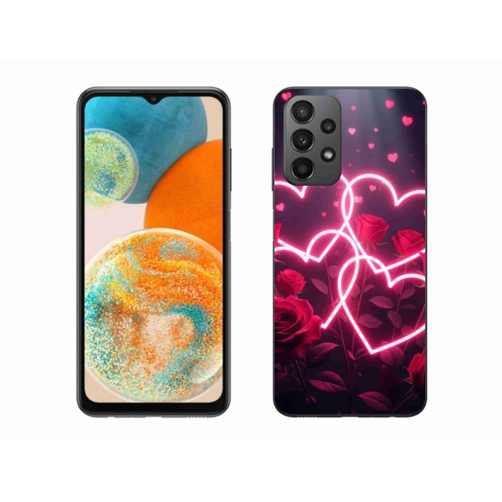 Gélový kryt mmCase na Samsung Galaxy A23 4G/5G - srdce lásky