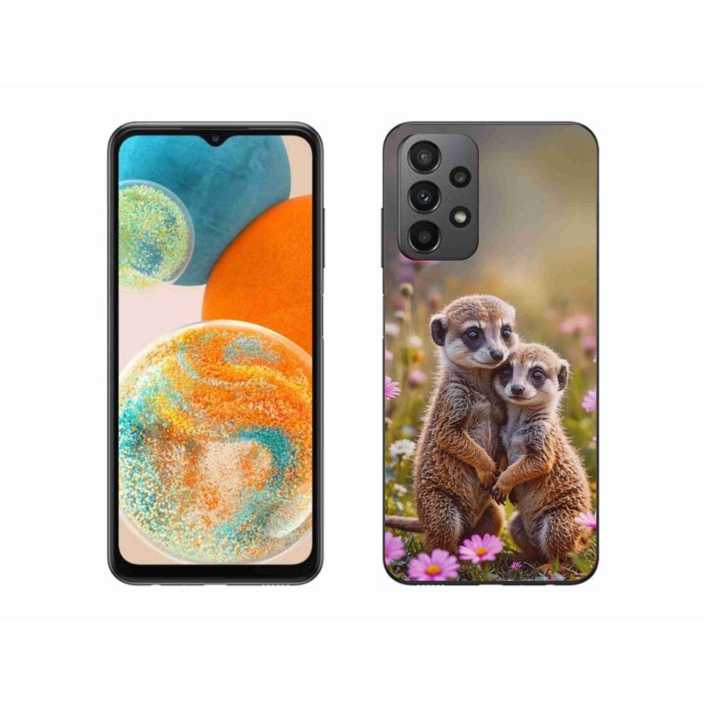 Gélový kryt mmCase na Samsung Galaxy A23 4G/5G - surikatí duo