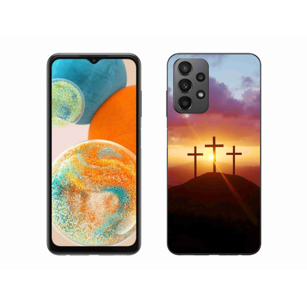 Gélový kryt mmCase na Samsung Galaxy A23 4G/5G - tri kríža