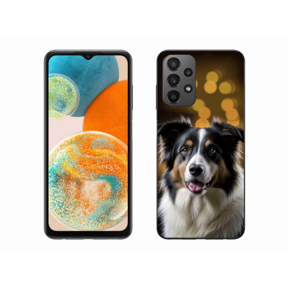 Gélový kryt mmCase na Samsung Galaxy A23 4G/5G - usmievavý austrálsky ovčiak