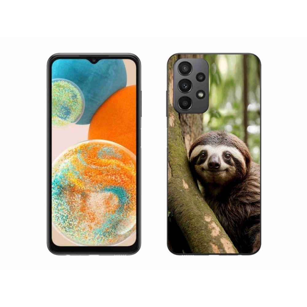 Gélový kryt mmCase na Samsung Galaxy A23 4G/5G - usmievavý leňochod