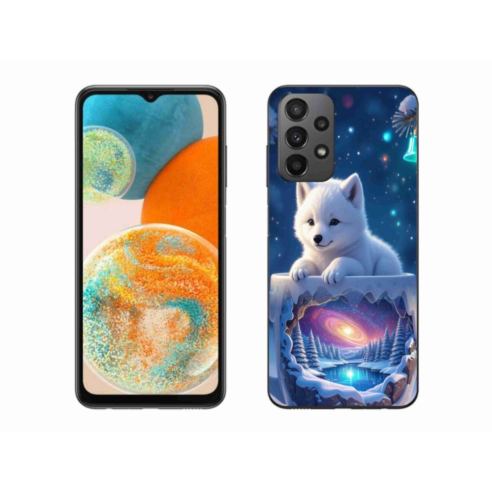 Gélový kryt mmCase na Samsung Galaxy A23 4G/5G - vianočné šteňa