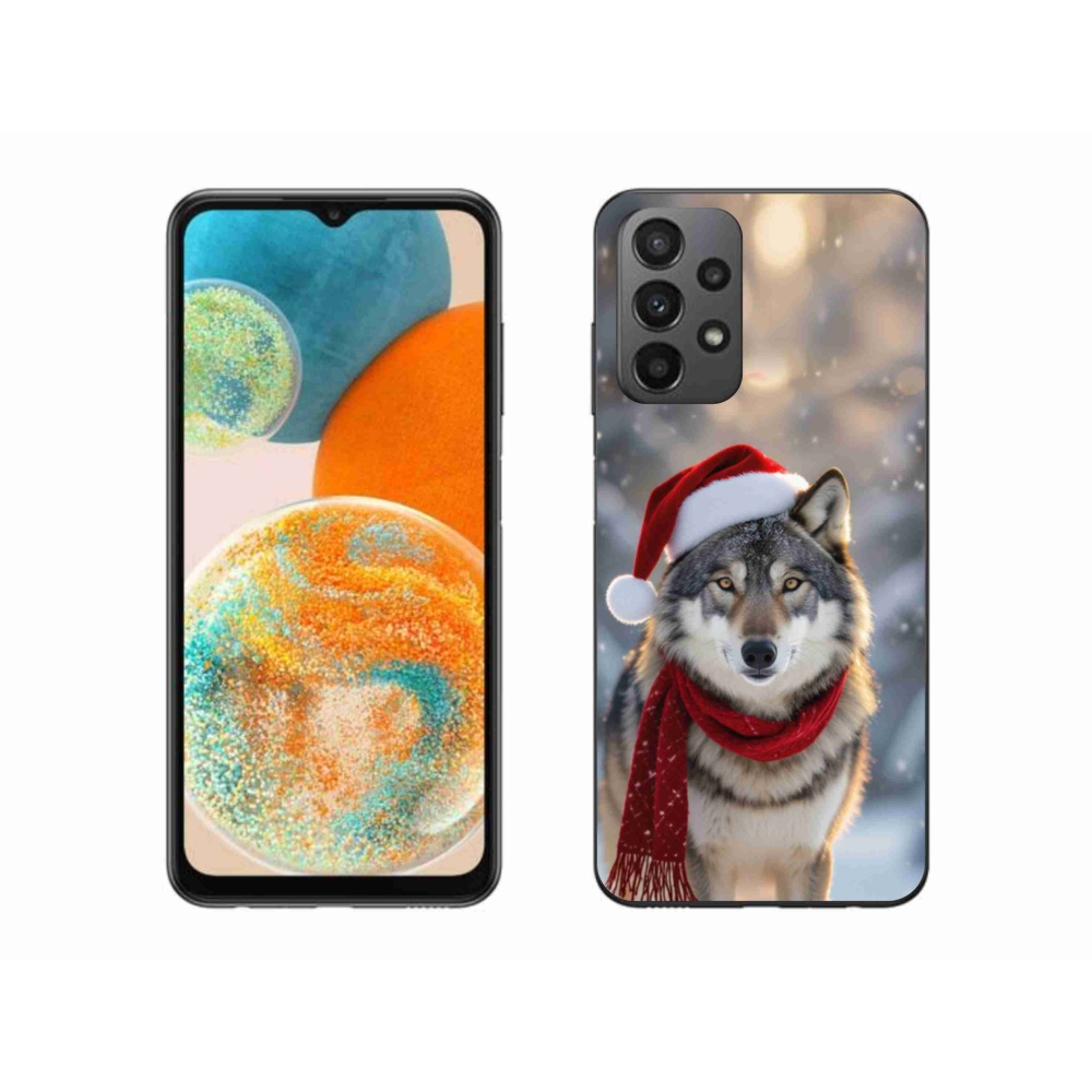 Gélový kryt mmCase na Samsung Galaxy A23 4G/5G - vianočný vlk