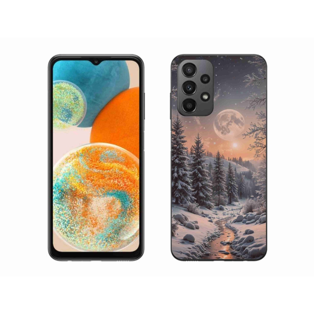 Gélový kryt mmCase na Samsung Galaxy A23 4G/5G - zimná krajina 2