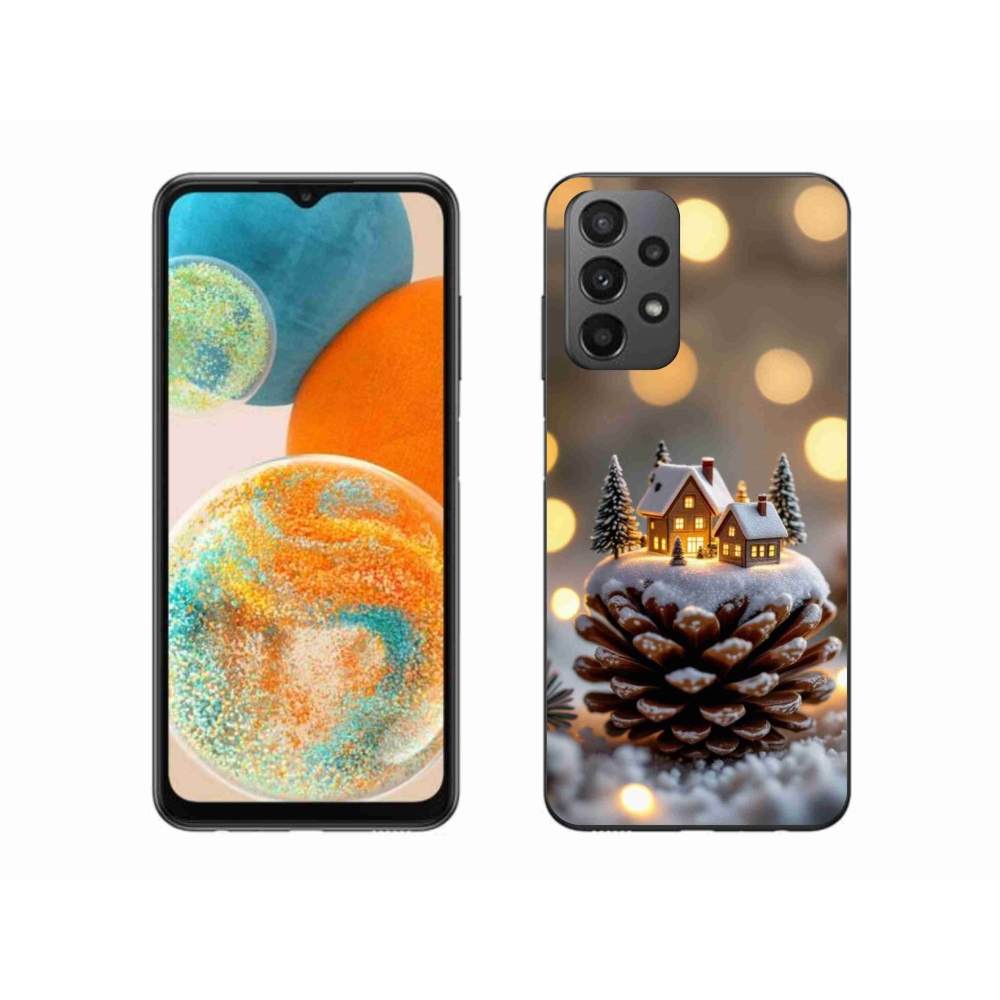 Gélový kryt mmCase na Samsung Galaxy A23 4G/5G - zimná dedinka