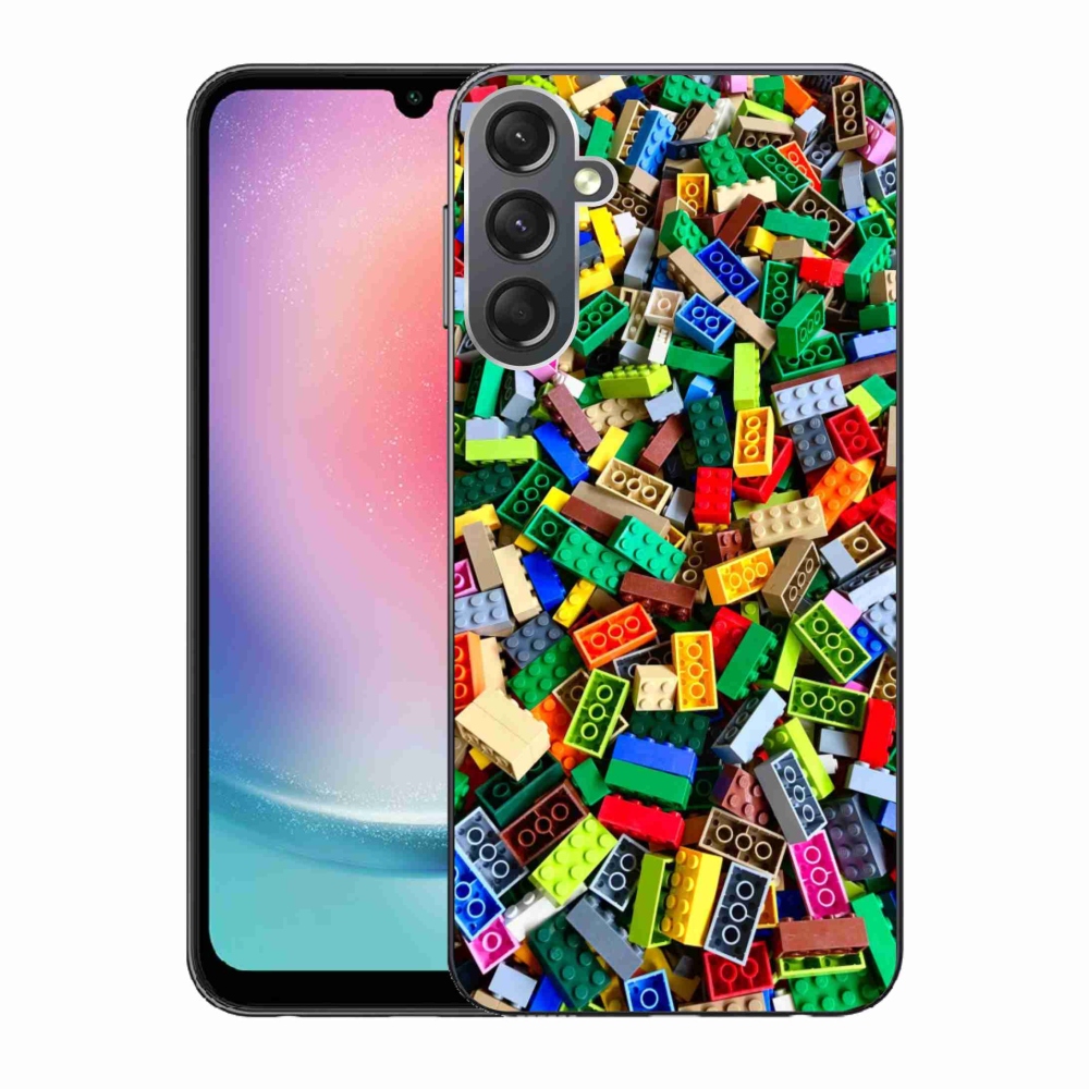Gélový kryt mmCase na Samsung Galaxy A24 - farebné stavebné kocky