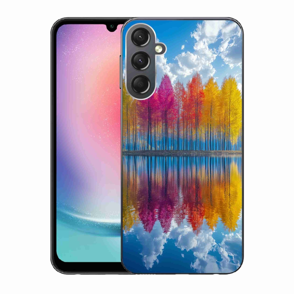Gélový kryt mmCase na Samsung Galaxy A24 - farebné stromy