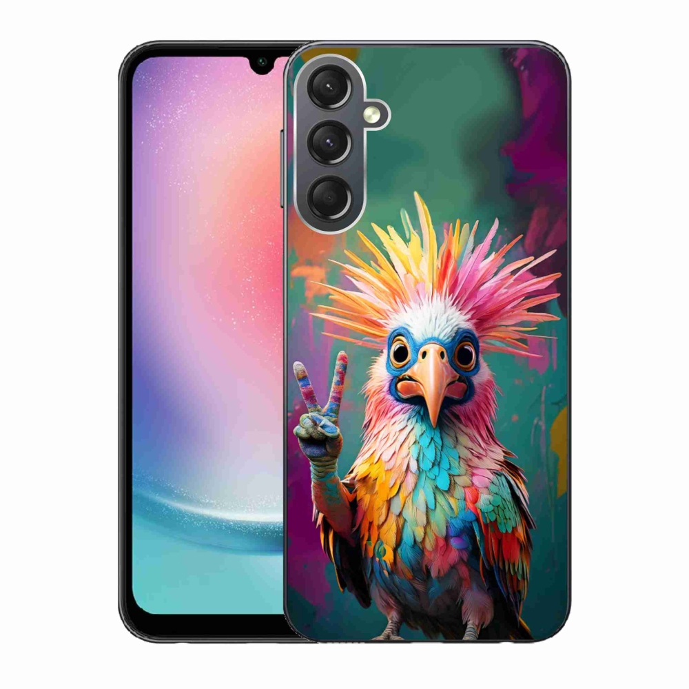 Gélový kryt mmCase na Samsung Galaxy A24 - farebný rebel