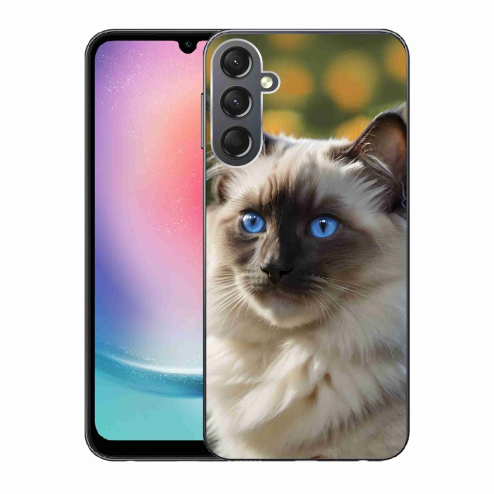 Gélový kryt mmCase na Samsung Galaxy A24 - biely ragdoll