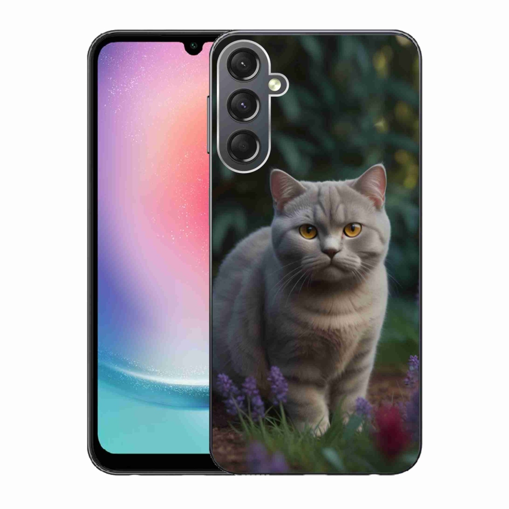 Gélový kryt mmCase na Samsung Galaxy A24 - britská mačka