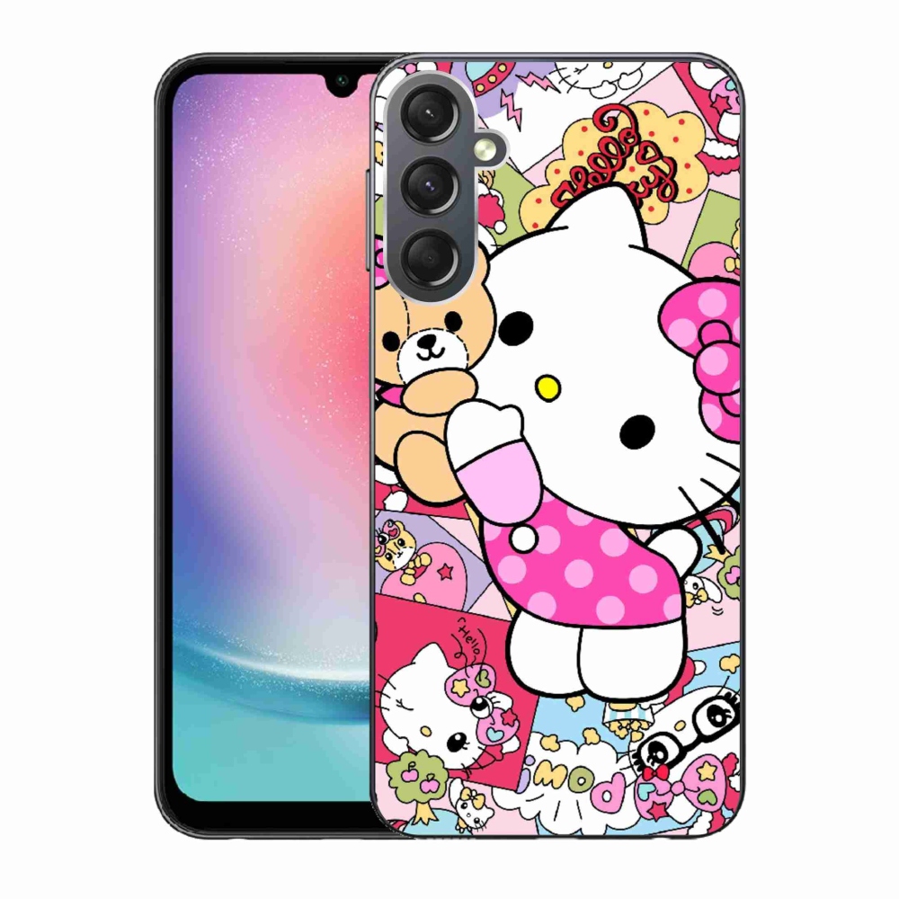 Gélový kryt mmCase na Samsung Galaxy A24 - cute kitty