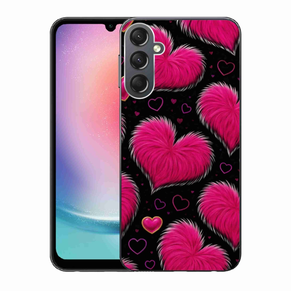 Gélový kryt mmCase na Samsung Galaxy A24 - hebké srdce