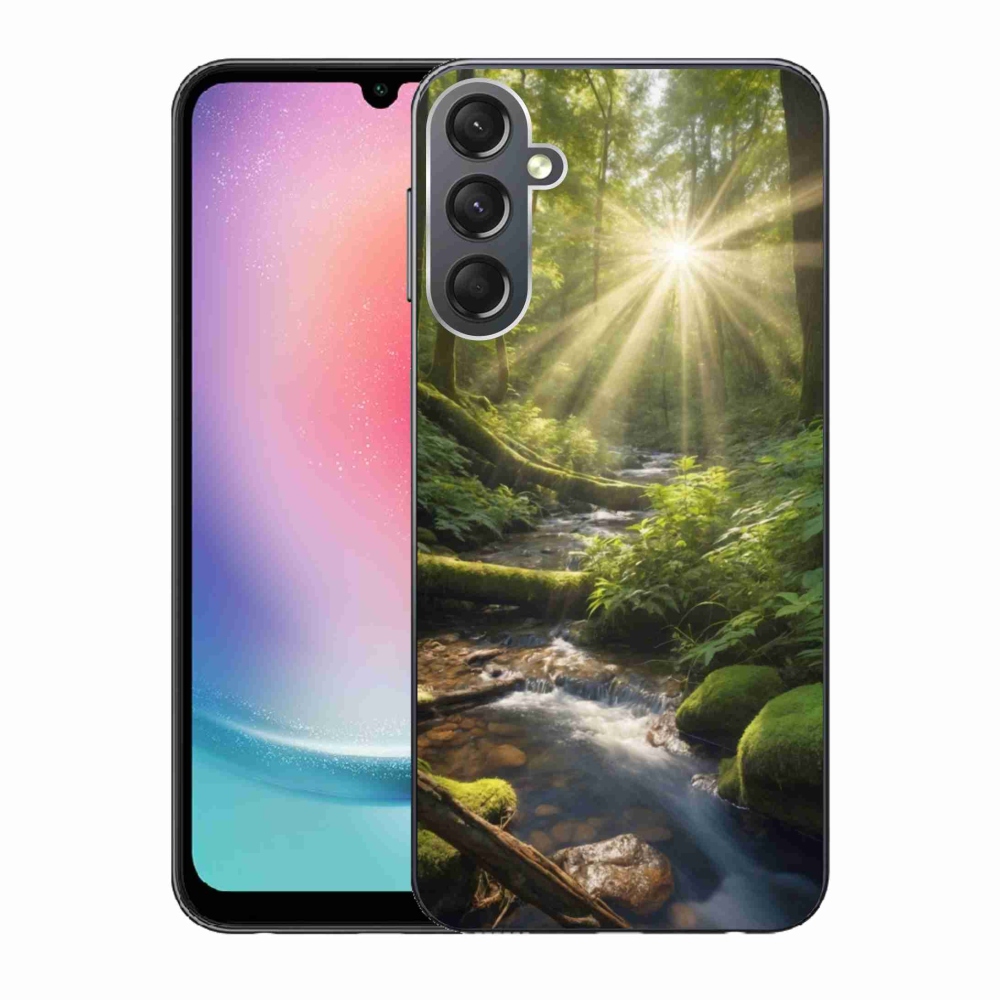 Gélový kryt mmCase na Samsung Galaxy A24 - hlbina lesa