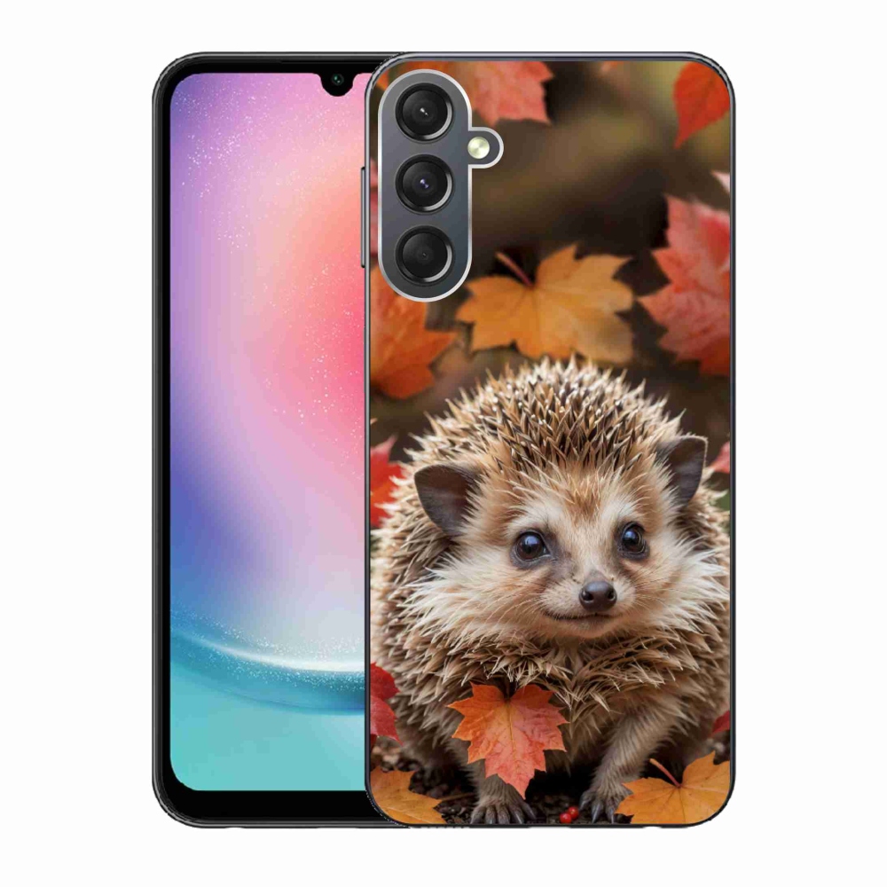 Gélový kryt mmCase na Samsung Galaxy A24 - ježko v lístia
