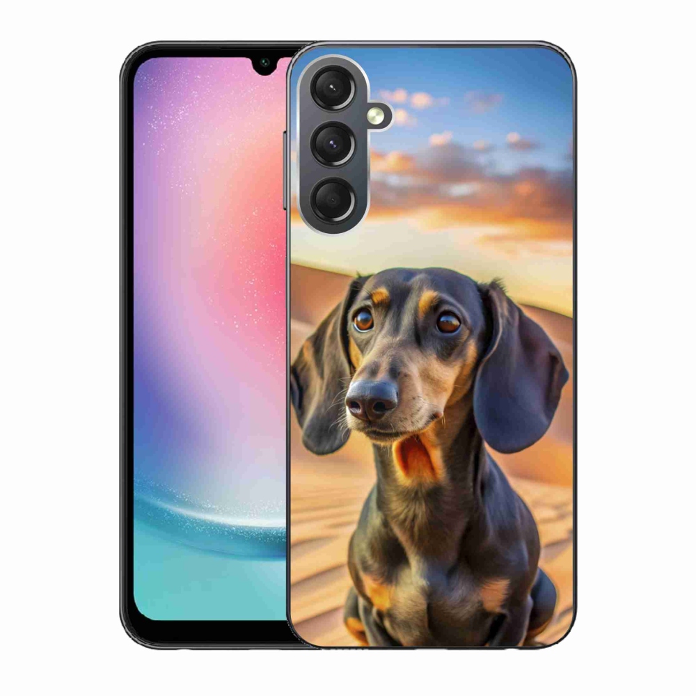 Gélový kryt mmCase na Samsung Galaxy A24 - jazvečík 3