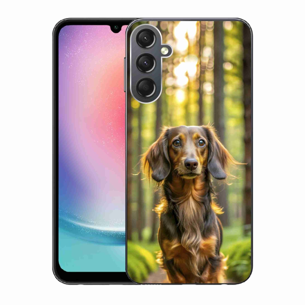 Gélový kryt mmCase na Samsung Galaxy A24 - jazvečík 4