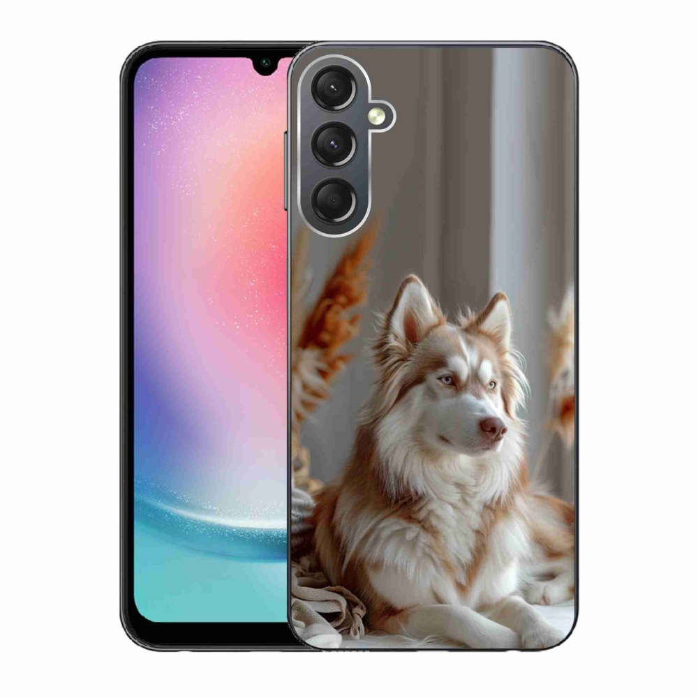 Gélový kryt mmCase na Samsung Galaxy A24 - pokojný sibírsky husky