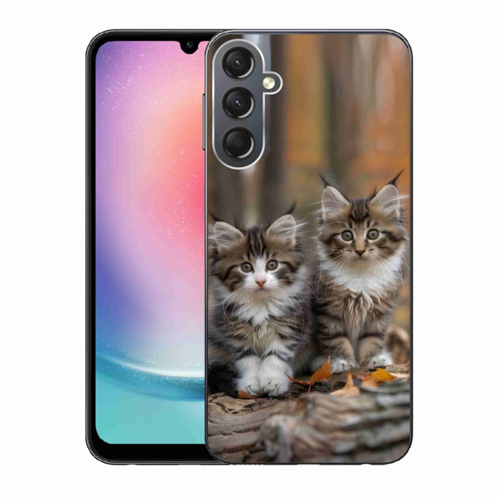 Gélový kryt mmCase na Samsung Galaxy A24 - mačacie duo 3