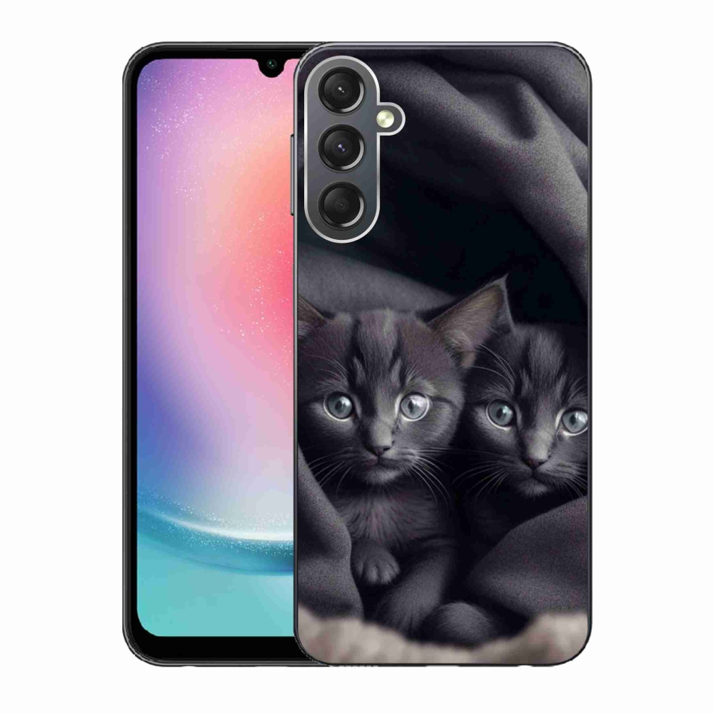 Gélový kryt mmCase na Samsung Galaxy A24 - mačacie duo