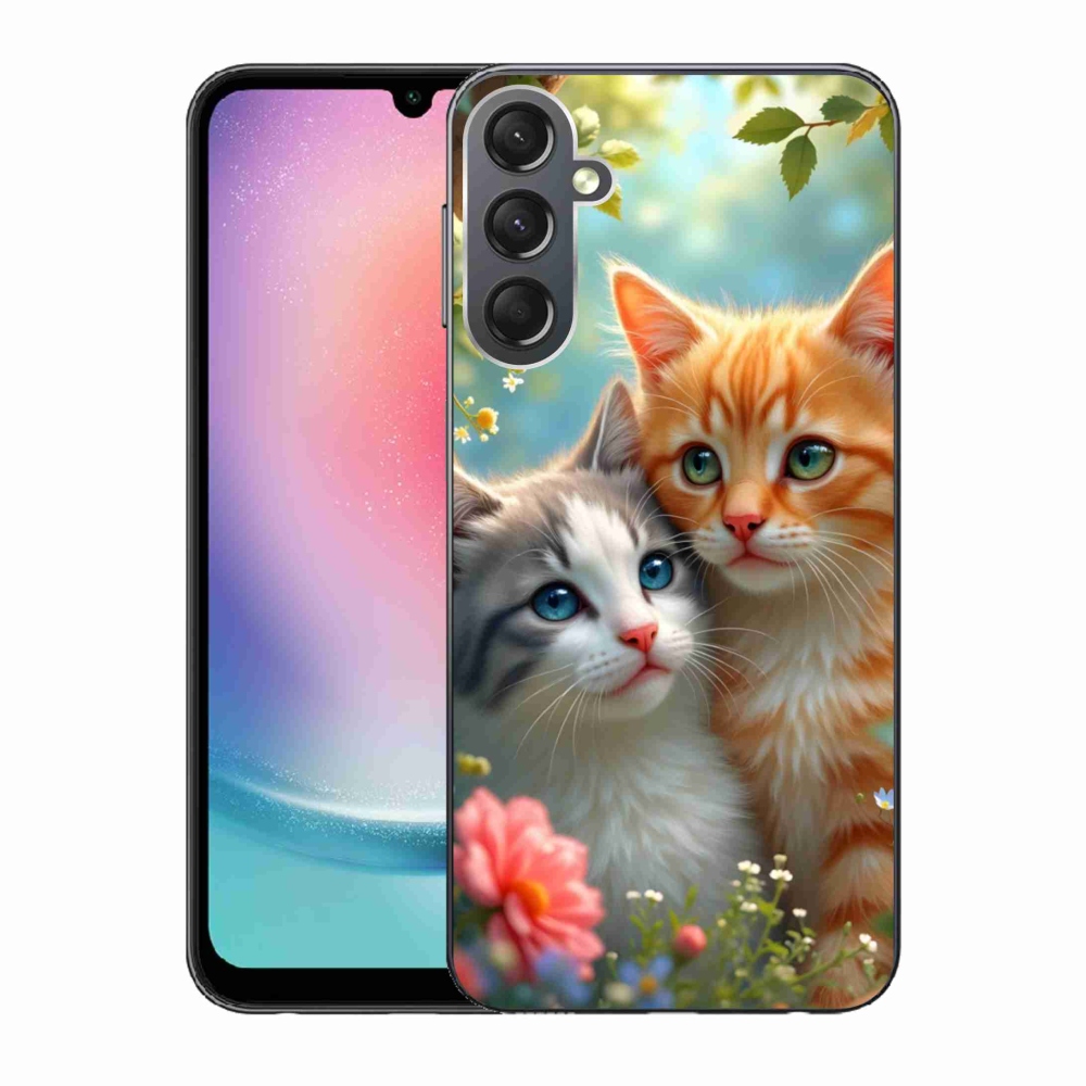 Gélový kryt mmCase na Samsung Galaxy A24 - mačacia láska 2