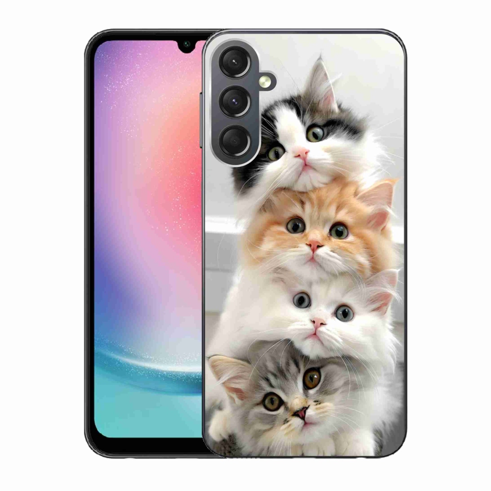 Gélový kryt mmCase na Samsung Galaxy A24 - mačacia partia