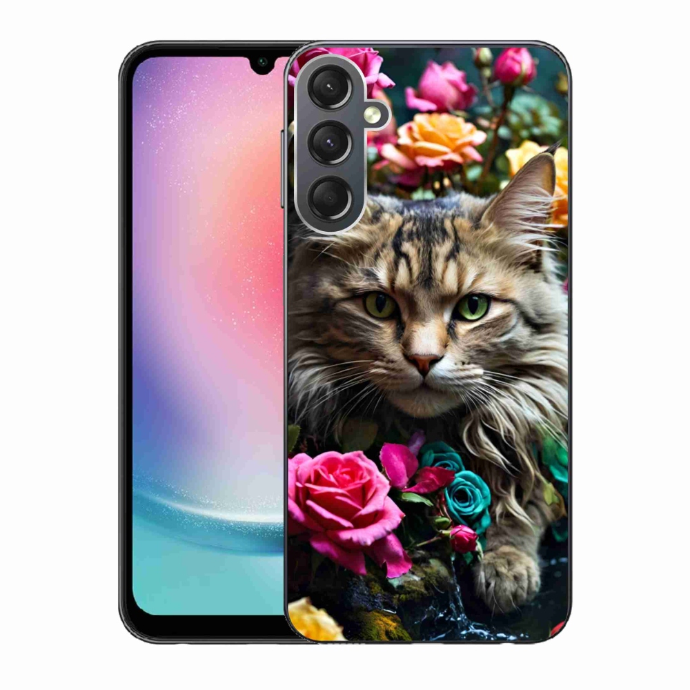 Gélový kryt mmCase na Samsung Galaxy A24 - mačacie pohľad 2