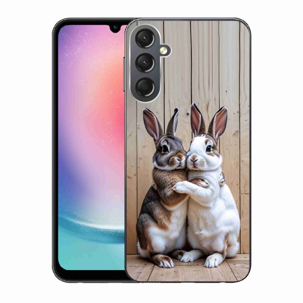 Gélový kryt mmCase na Samsung Galaxy A24 - králičie pár