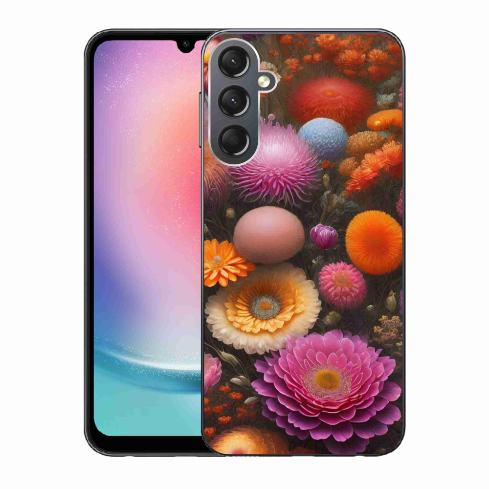 Gélový kryt mmCase na Samsung Galaxy A24 - kvetinová kompozícia