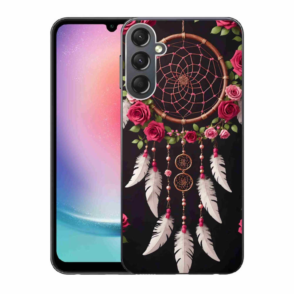 Gélový kryt mmCase na Samsung Galaxy A24 - lapač snov s ružami