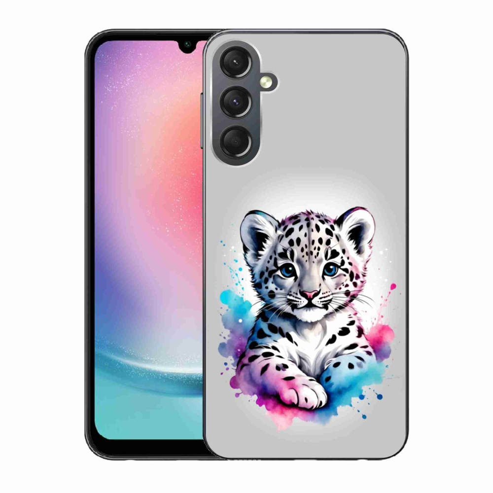 Gélový kryt mmCase na Samsung Galaxy A24 - leopardej mláďa