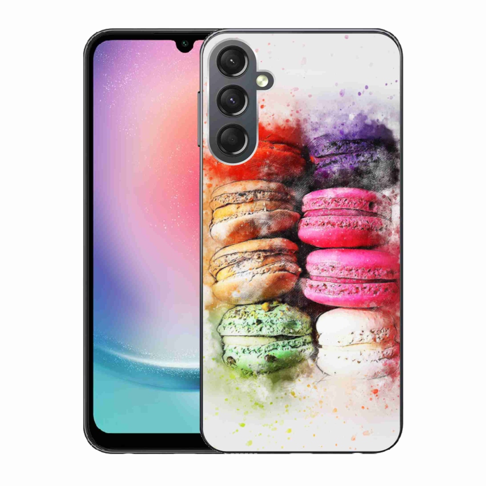 Gélový kryt mmCase na Samsung Galaxy A24 - makrónky
