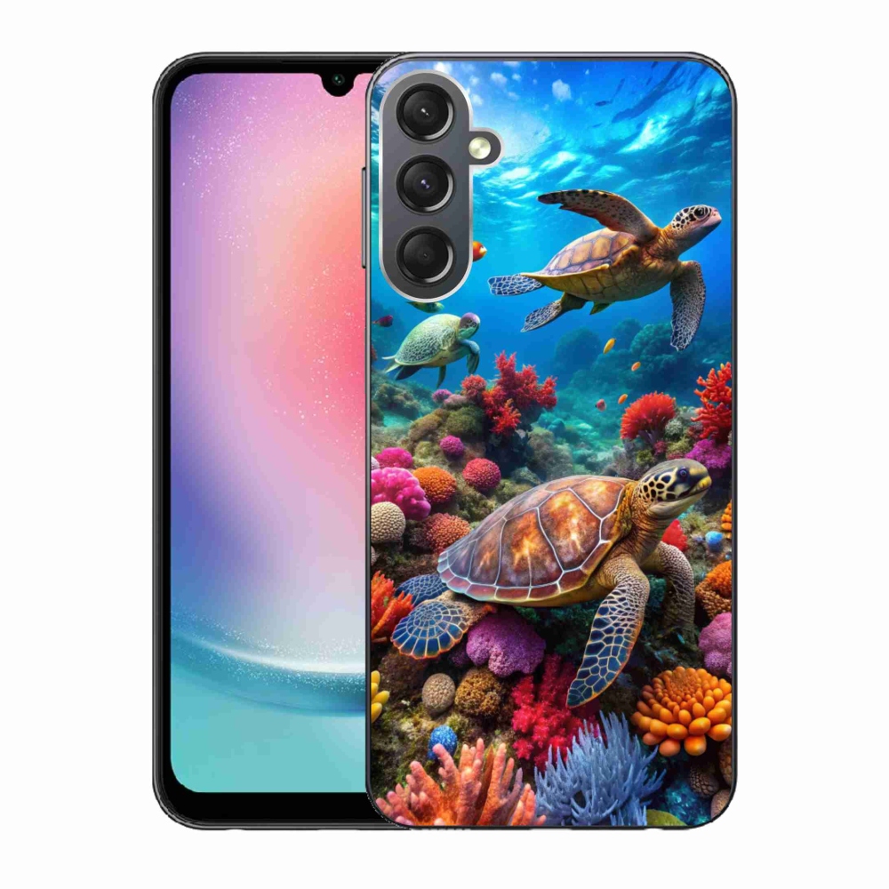 Gélový kryt mmCase na Samsung Galaxy A24 - morský svet 2