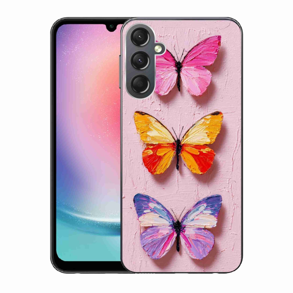 Gélový kryt mmCase na Samsung Galaxy A24 - motýlia trojica
