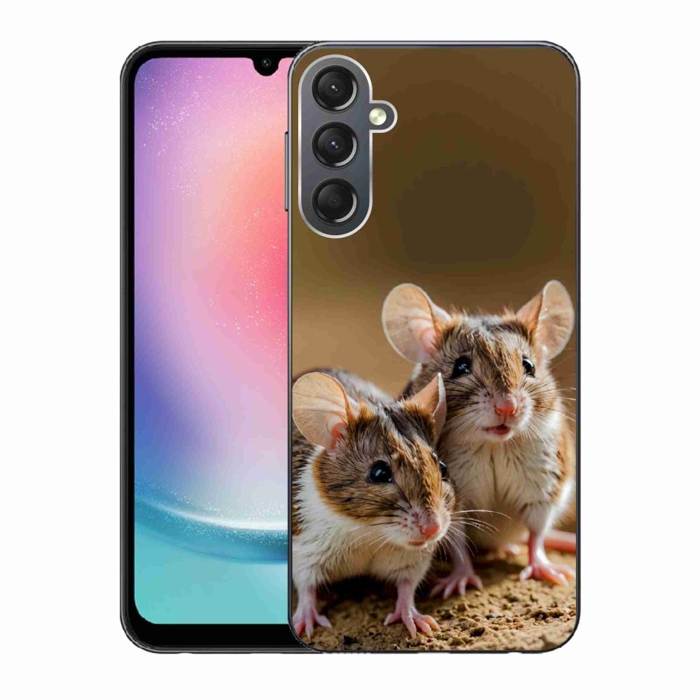 Gélový kryt mmCase na Samsung Galaxy A24 - myší duo