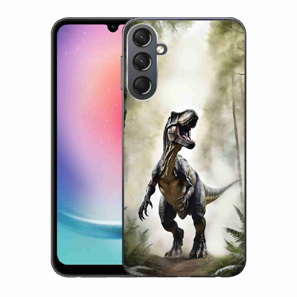 Gélový kryt mmCase na Samsung Galaxy A24 - naštvaný T-Rex