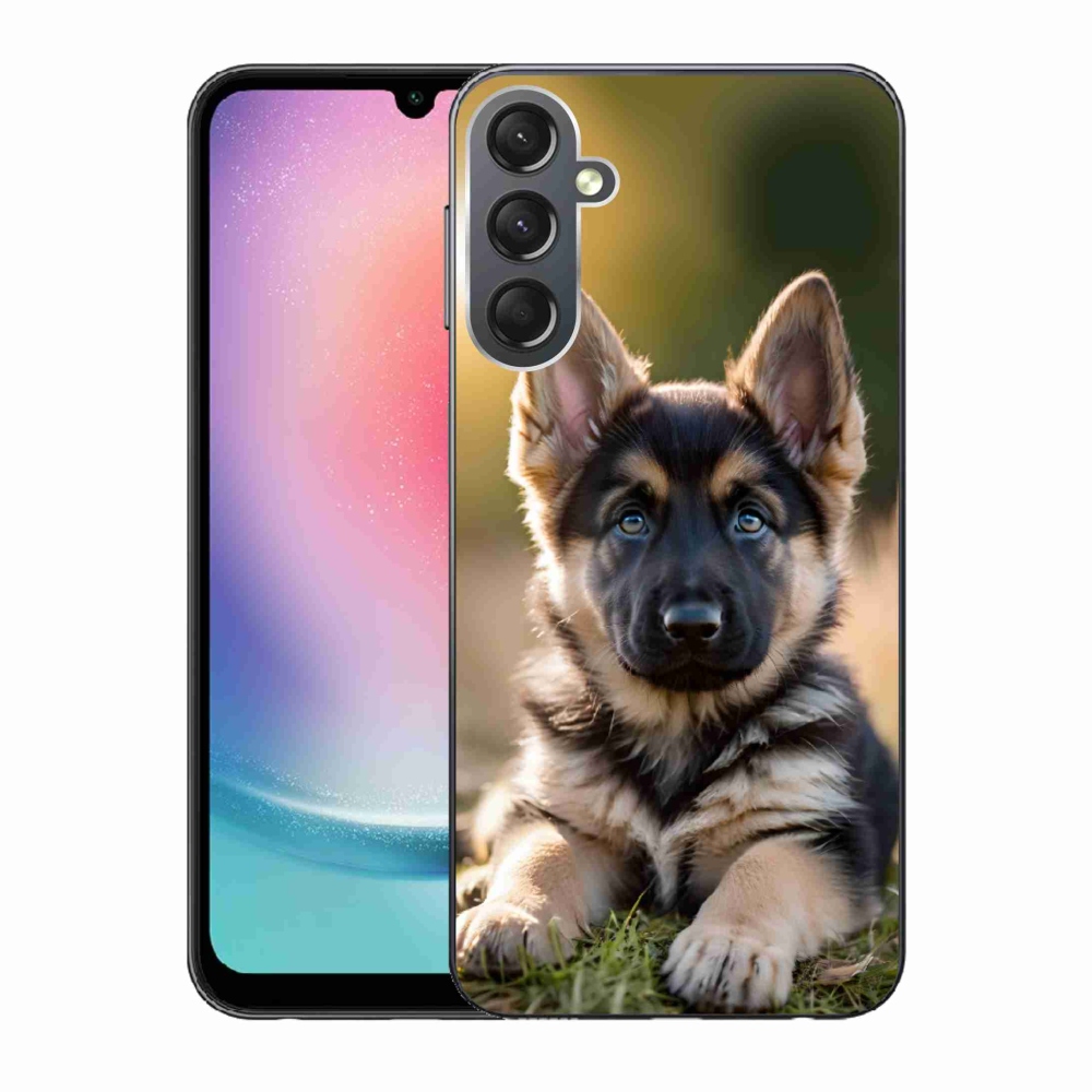 Gélový kryt mmCase na Samsung Galaxy A24 - nemecký ovčiak v prírode