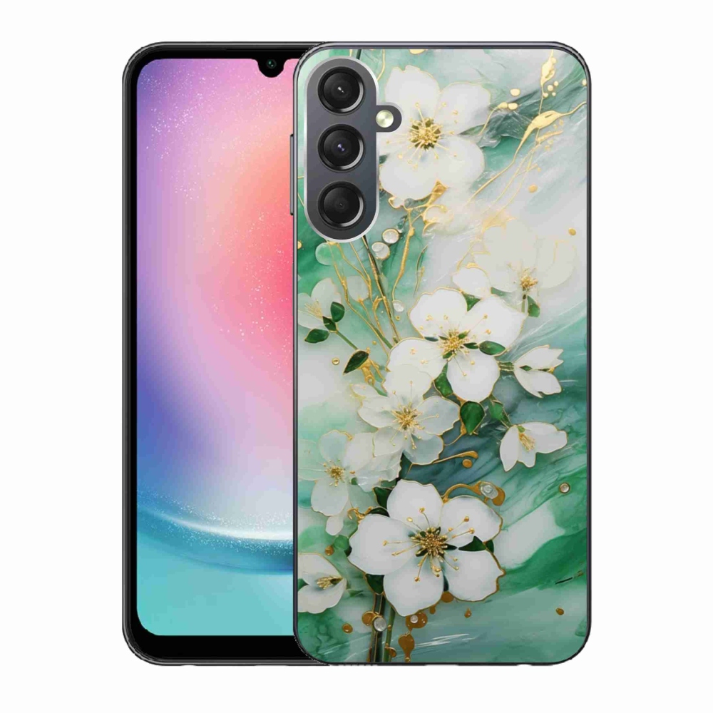Gélový kryt mmCase na Samsung Galaxy A24 - nežné kvety