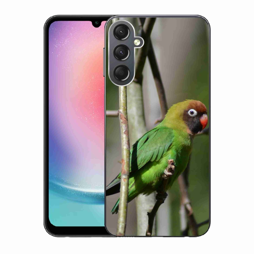 Gélový kryt mmCase na Samsung Galaxy A24 - papagáj agapornis