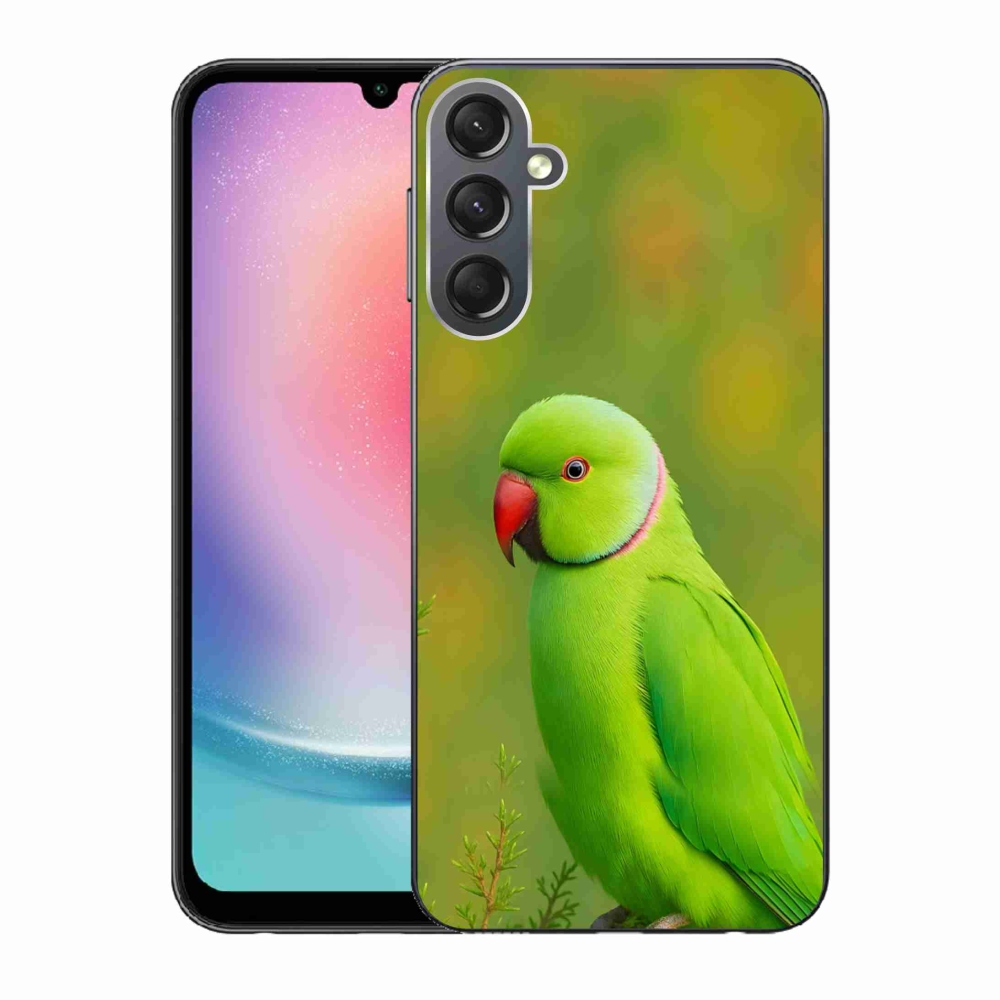 Gélový kryt mmCase na Samsung Galaxy A24 - papagáj Alexandr 2